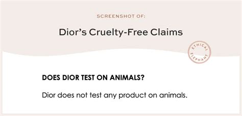 dior animal|why is dior not cruelty free.